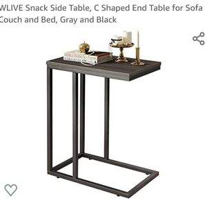Snack Side Table  C- Shaped
